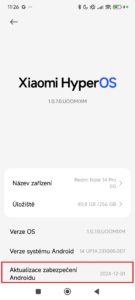 Aktualizace zabezpečení Androidu