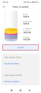 Čistič interního úložiště