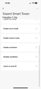 Možné reakce ventilátoru