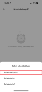 Naplánování zapnutí i vypnutí