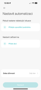 Nastavení automatizace