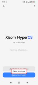 Nejsou dostupné žádné aktualizace