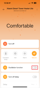 Oscilace je deaktivována