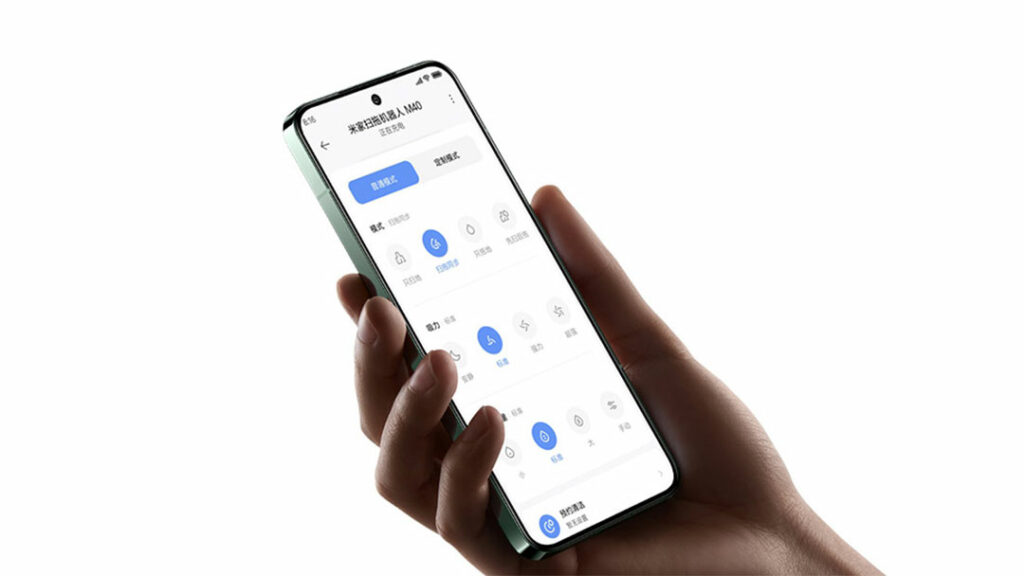 Ovládání přes aplikaci Mi Home