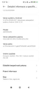 Podrobné informace a specifikace