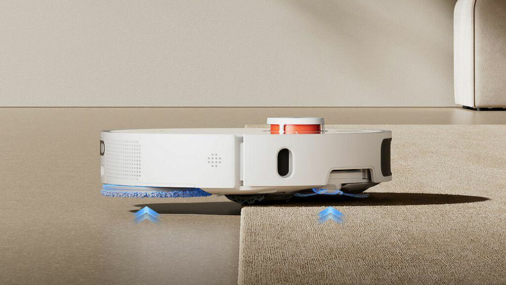 Přejíždění překážek vysokých až 20 milimetrů a zvedání mopů