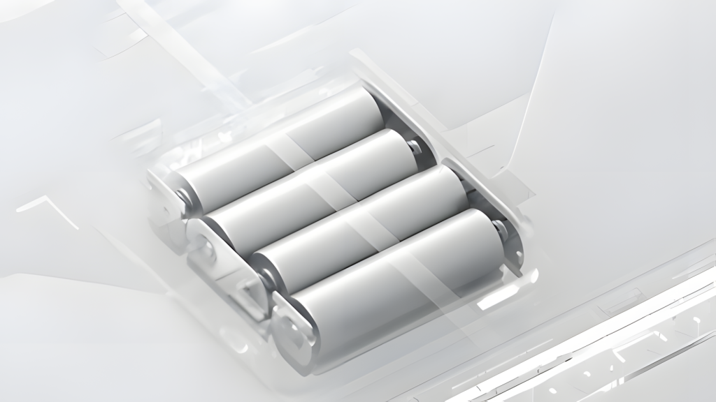 Napájení obstarávají čtyři tužkové baterie typu AA