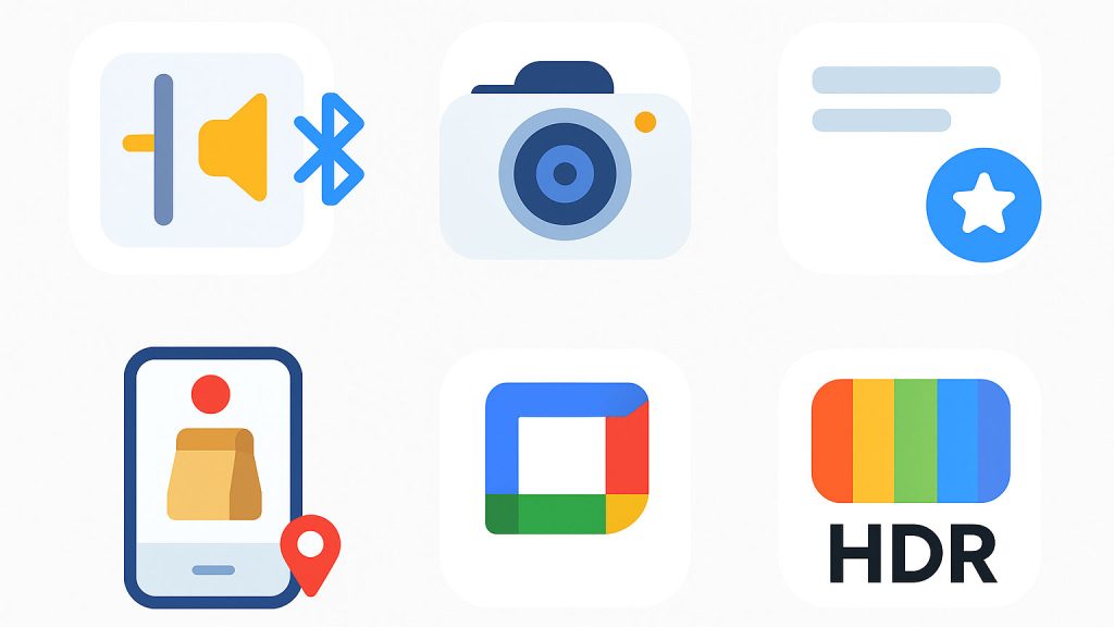 Vylepšení fotoaparátu, živé aktualizace a Ultra HDR