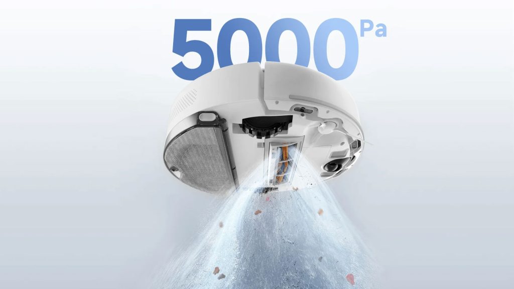 Jedním z hlavních taháků tohoto modelu je vysoký sací výkon až 5 000 Pa