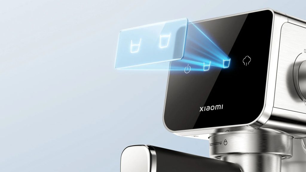 Ovládání kávovaru je řešeno pomocí dotykového panelu