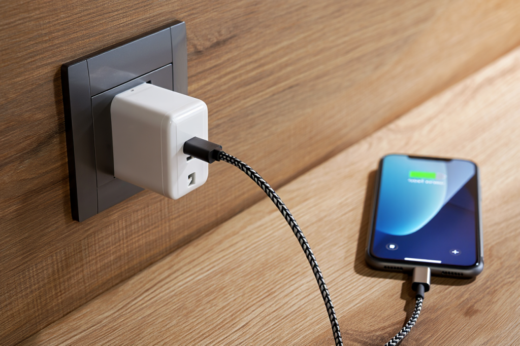 Používejte vždy kvalitní adaptér zapojený přímo v zásuvce