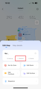 Obnovení mapy ze zálohy