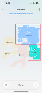 Označení spojovaných místností