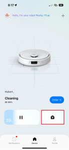 Tlačítko pro návrat do stanice