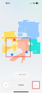 Umístění koberce v bytě