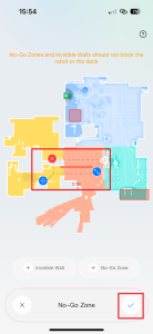 Umístění virtuální zdi