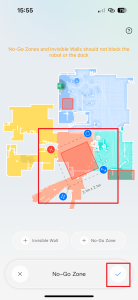 Umístění zakázané zóny