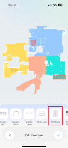 Výběr typu nábytku