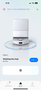 Vysavač umývá mopy