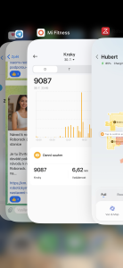 Seznam posledních spuštěných aplikací na iPhonu