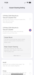 Lift Mop Cloth Mounts to Vacuum Carpets (Zvednout mopy pro vysávání koberců)