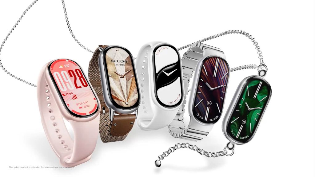 Náramek nemá žádné fyzické tlačítko