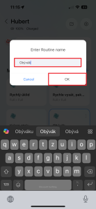 Přejmenování rutiny