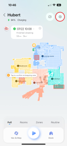 Přes ikonu šestiúhelníkové matice vstupte do Nastavení