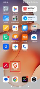 Spusťte prohlížeč Brave