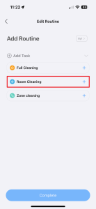 Úklid pouze vybrané místnosti nebo místností