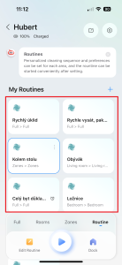 Všechny existující rutiny