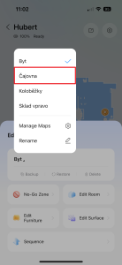 Znovu vyberte nový prostor