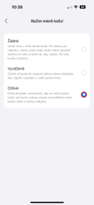 Citlivé vyhýbání se kolizím