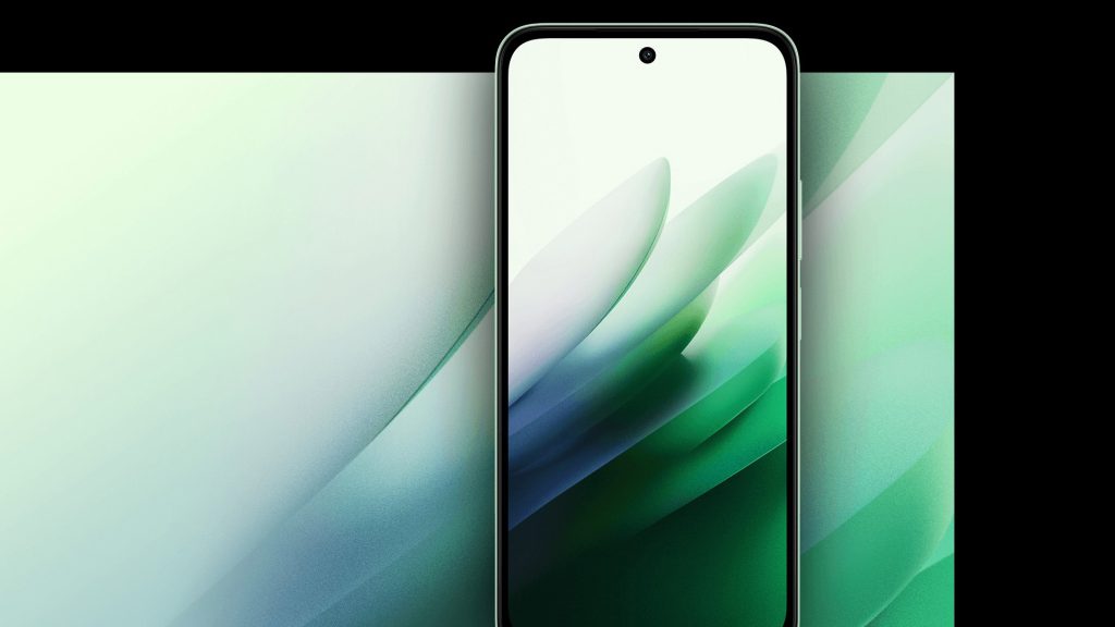 Přední fotoaparát v decentním průstřelu uprostřed horní části obrazovky má rozlišení 8 Mpx