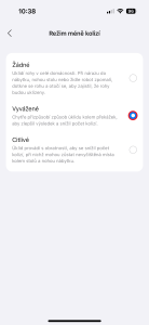 Vyvážené vyhýbání se kolizím