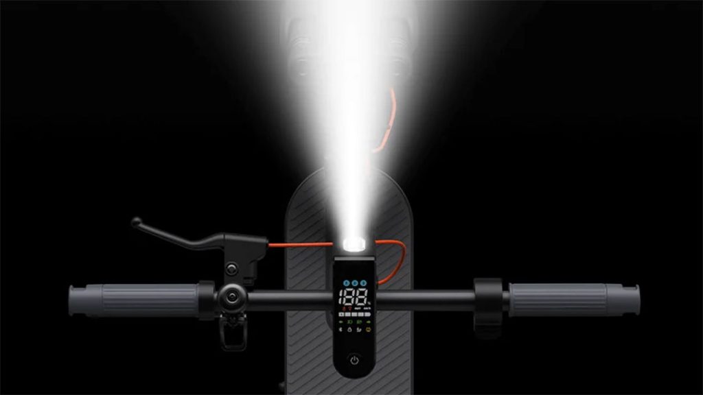 Přední světlo s dosvitem 10 metrů