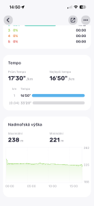 Tempo a nadmořská výška