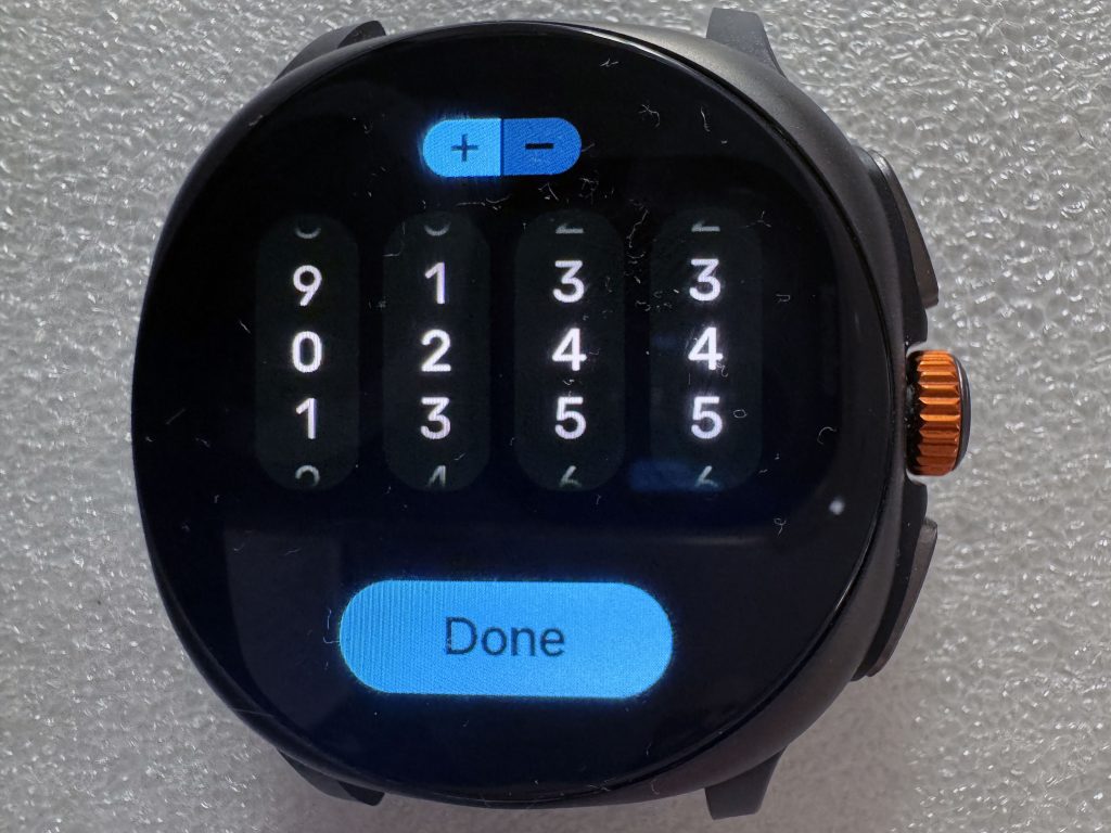 Ruční kalibrace výšky