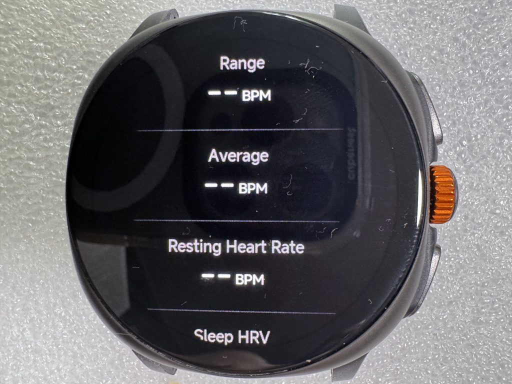 Další údaje o tepové frekvenci