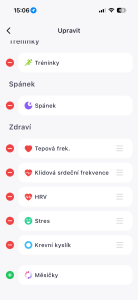 Možnost nastavení obrazovky Domov