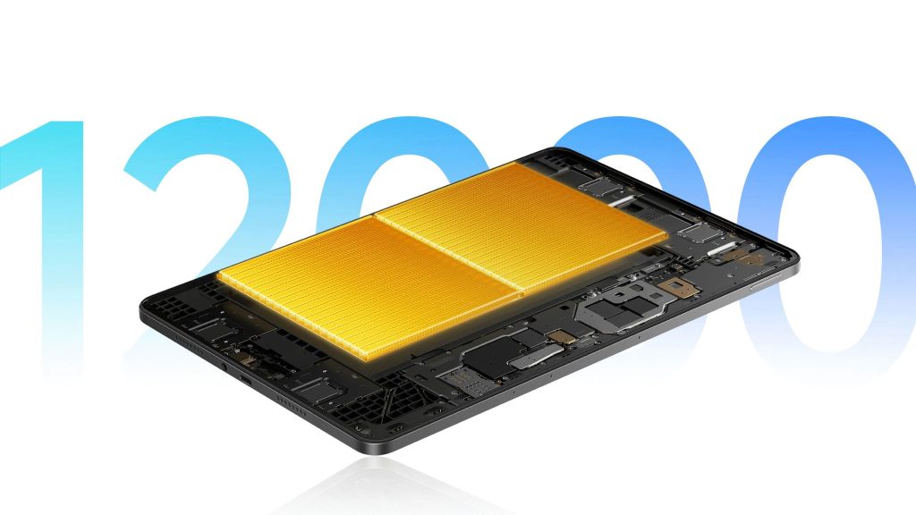 Pohon tabletu Redmi Pad 2 Pro 5G zajišťuje baterie s kapacitou 12 000 mAh