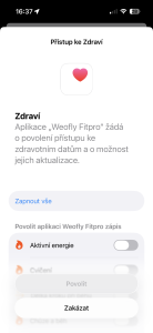 Propojení s Apple Health
