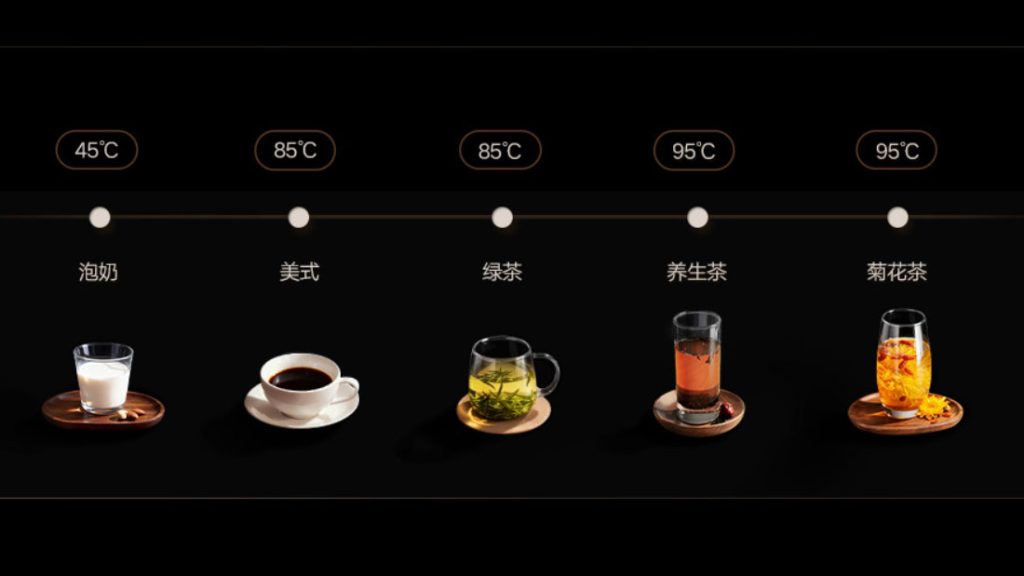 Různé teploty pro různé typy nápojů