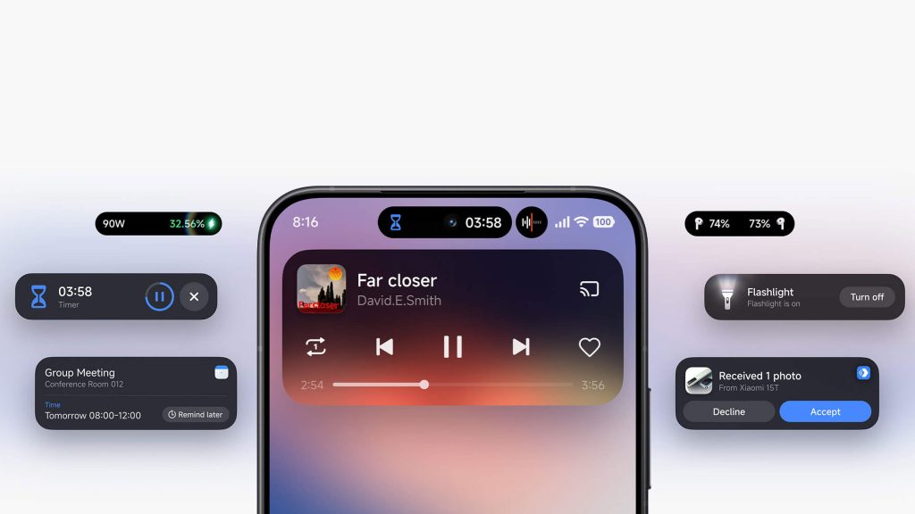 Součástí nového HyperOS je i HyperIsland