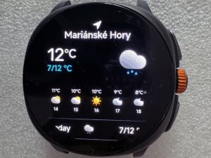 Hodinová prognóza na následujících pět hodin