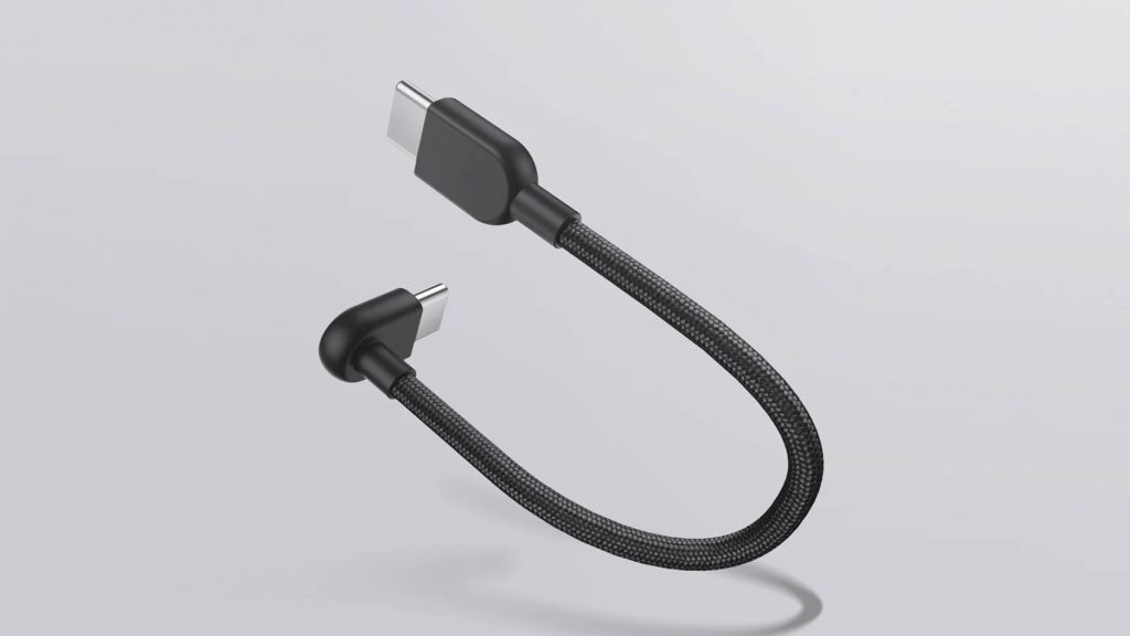 opletený kabel Xiaomi 3A Braided USB-C to USB-C Cable (10cm)