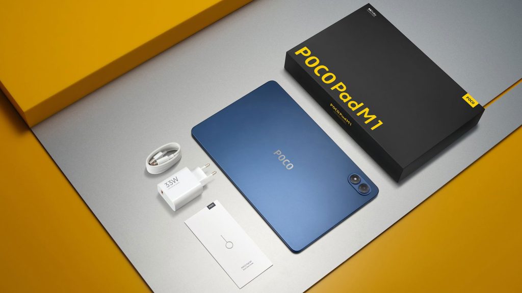 Obsah balení tabletu Poco Pad M1