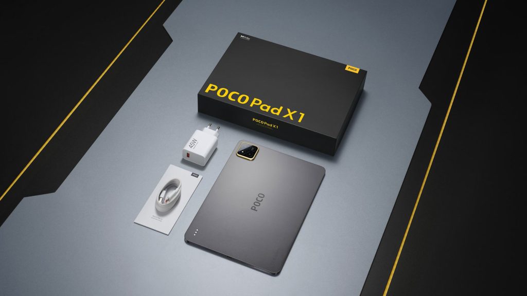 Obsah balení tabletu Poco Pad X1