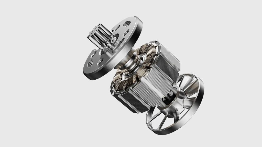 Bezuhlíkový elektrický motor