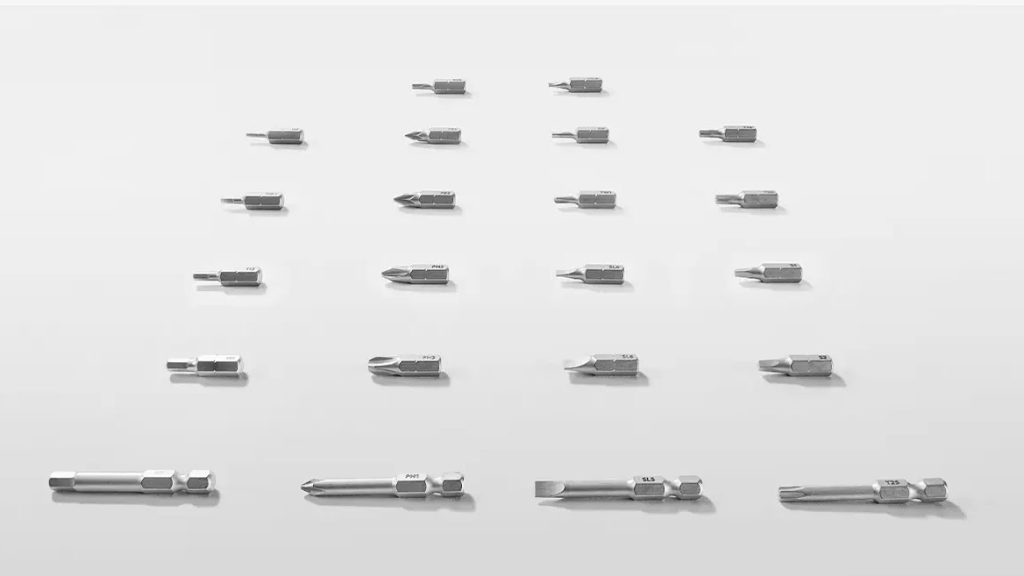 Sada nářadí Xiaomi obsahuje 22 bitů z kvalitní uhlíkové oceli